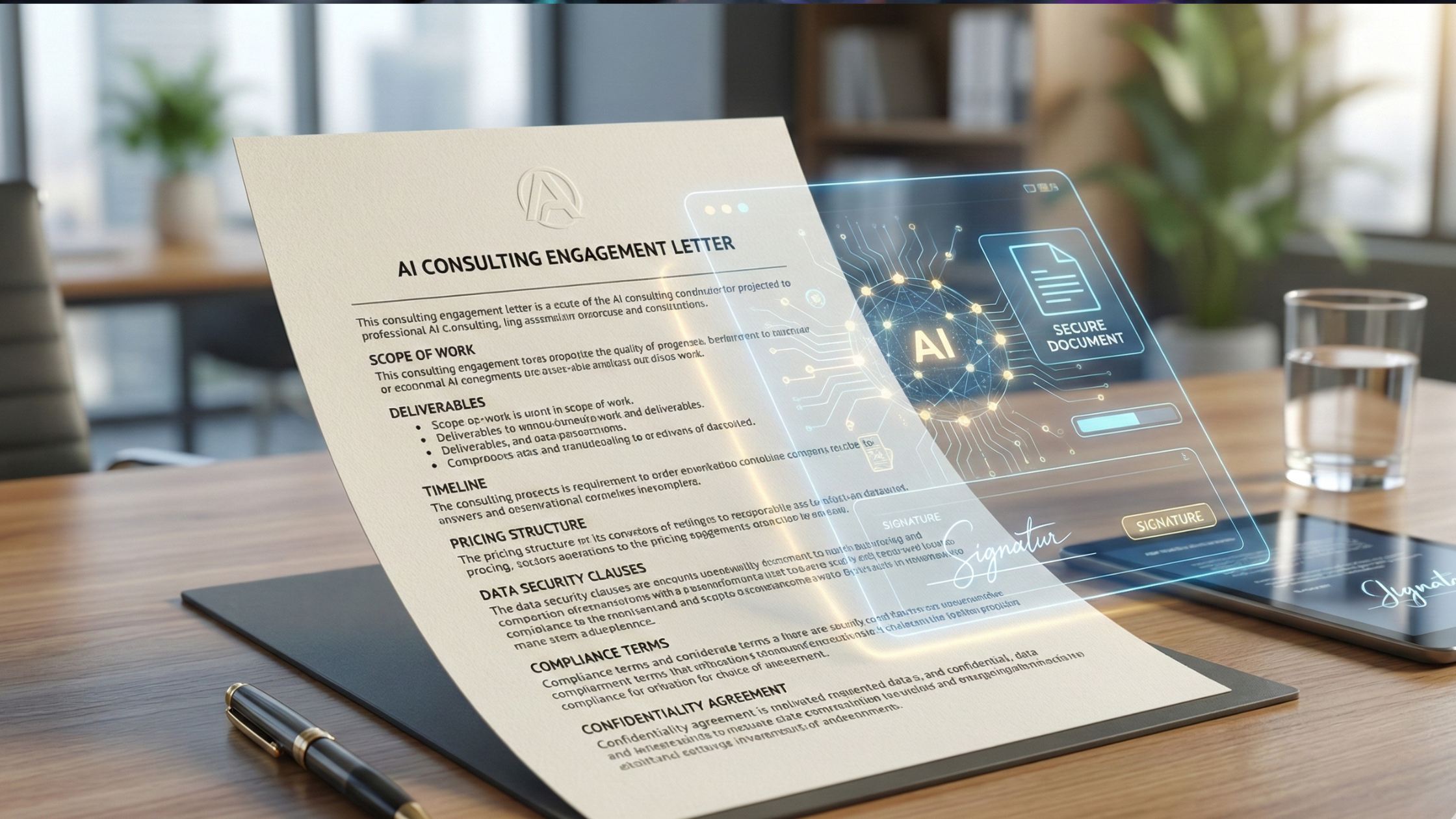 What to Look for in an AI Consulting Engagement Letter